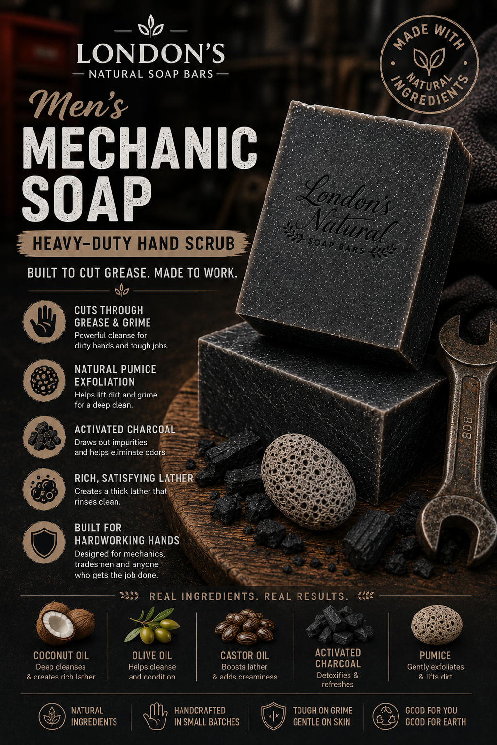 Men's Mechanic Soap – Heavy Duty Hand Scrub